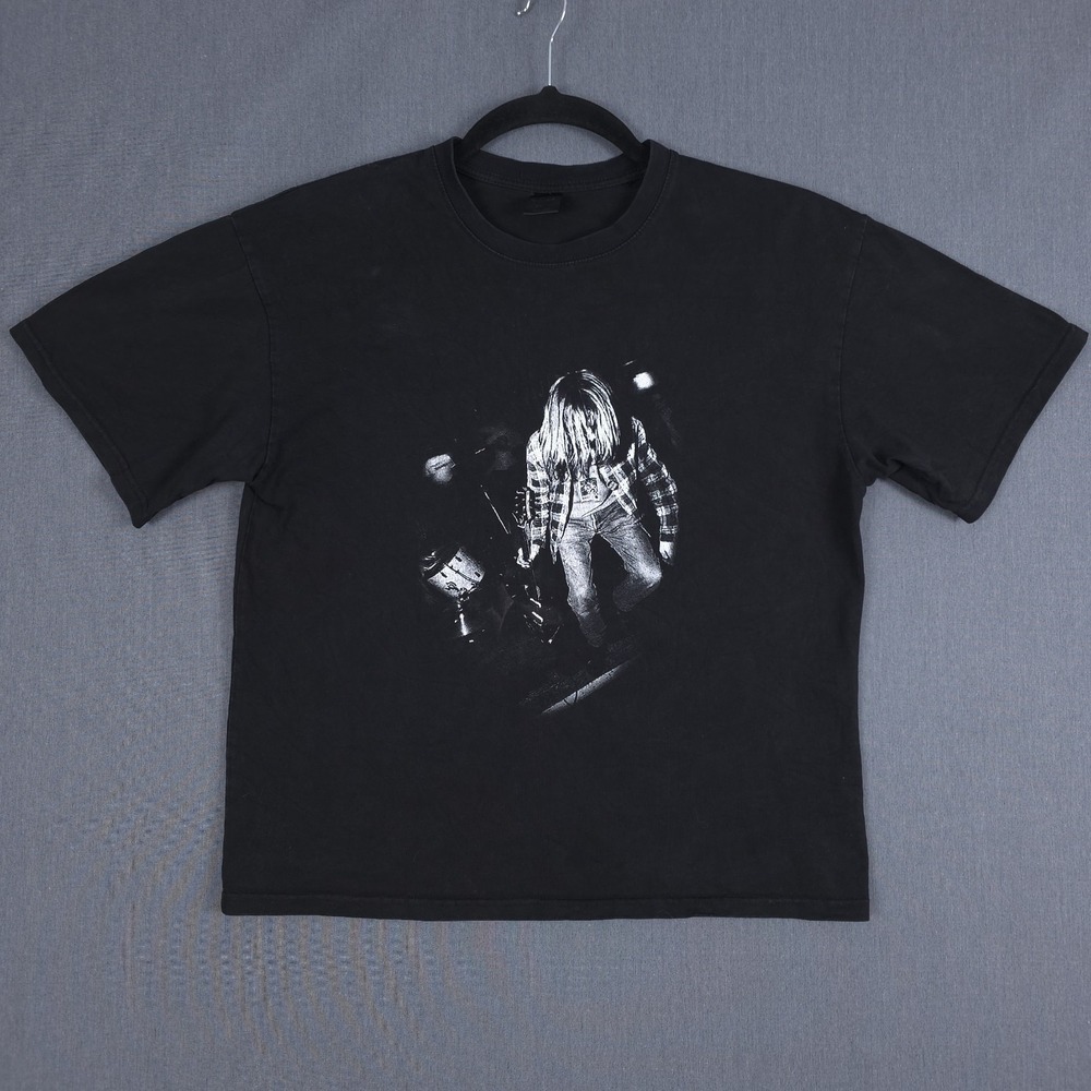Number (N)ine Charles Peterson Nirvana Kurt Cobain Shirt Size 2 S/M Boxy SS Tee